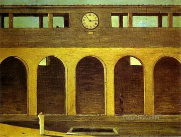  Chirico Lienzo - el enigma de la hora 1911 Giorgio de Chirico Surrealismo metafísico